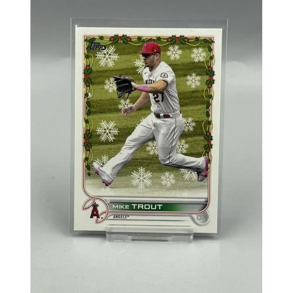 2022 Topps Holiday #HW50 - Mike Trout -‎ Los Angeles Angels
